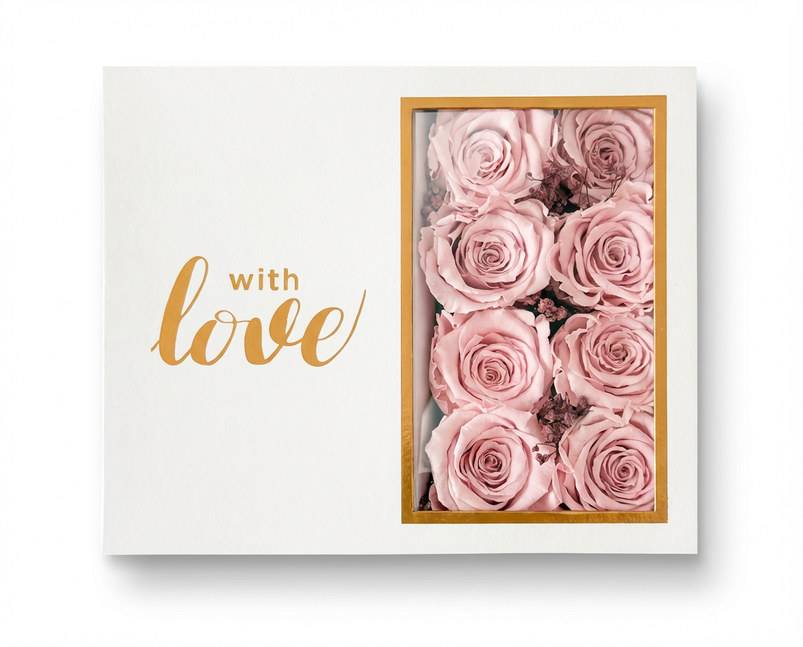 Preserved Roses & Chocolate Gift Box