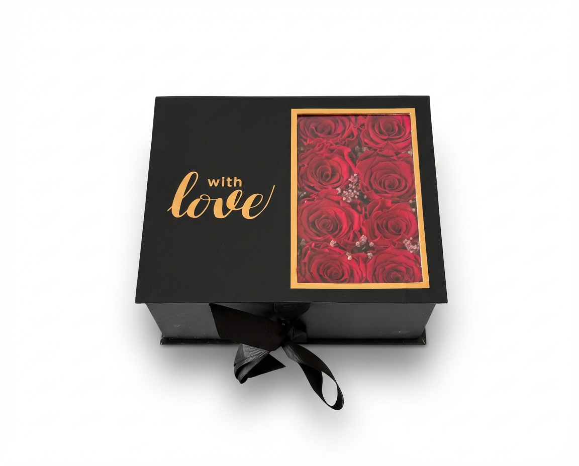 Preserved Roses & Chocolate Gift Box