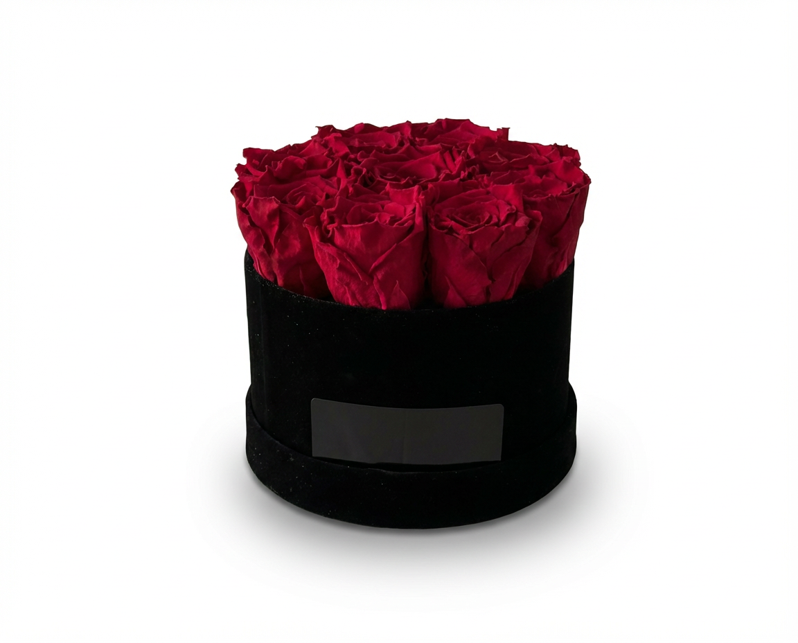 Preserved Roses Round Box – Medium